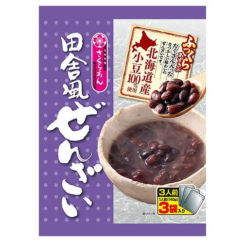  Tanio Foods Kodawari Inaka Zenzai 3 servings 14.81 oz. (140g x 3 bags) (Pack of 3) - Total 44.43 oz. (9 servings) - Hokkaido Red Beans - MADE IN JAPAN  - 324090337236