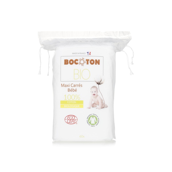 Bocoton BIO large cotton pads x60 - Waitrose UAE & Partners - 3265660394006