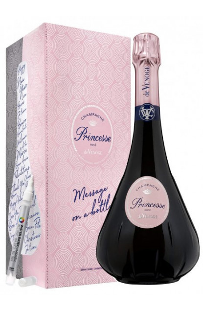 De Venoge Princesse rosé Message on a bottle - 3291690565017