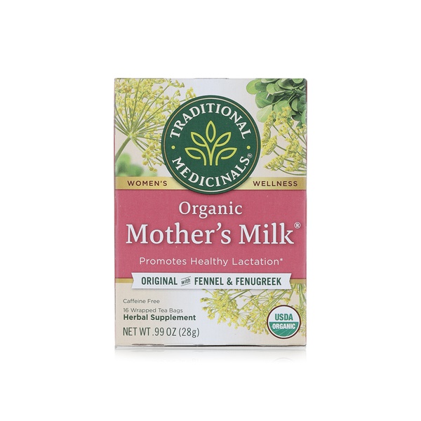Traditional Medicinals organic mothers milk tea 16s 24g - Waitrose UAE & Partners - 32917000149