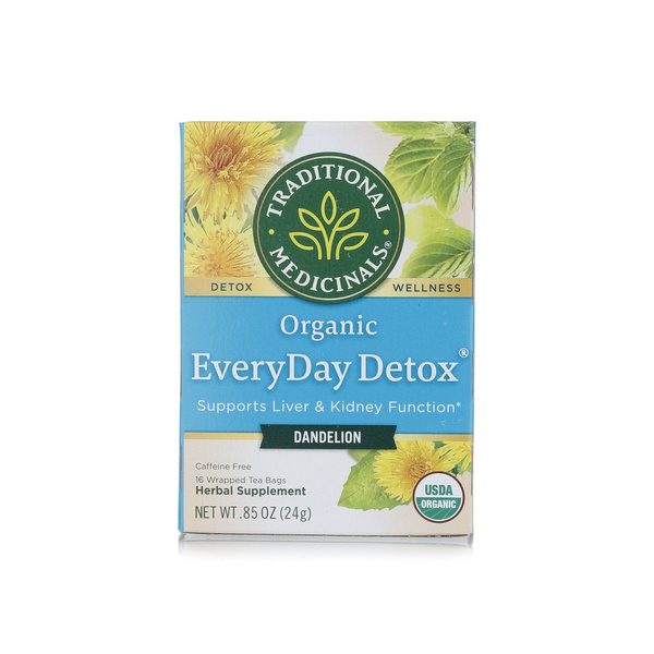 Traditional Medicinals organic detox dandelion tea 16s 24g - Waitrose UAE & Partners - 32917002365