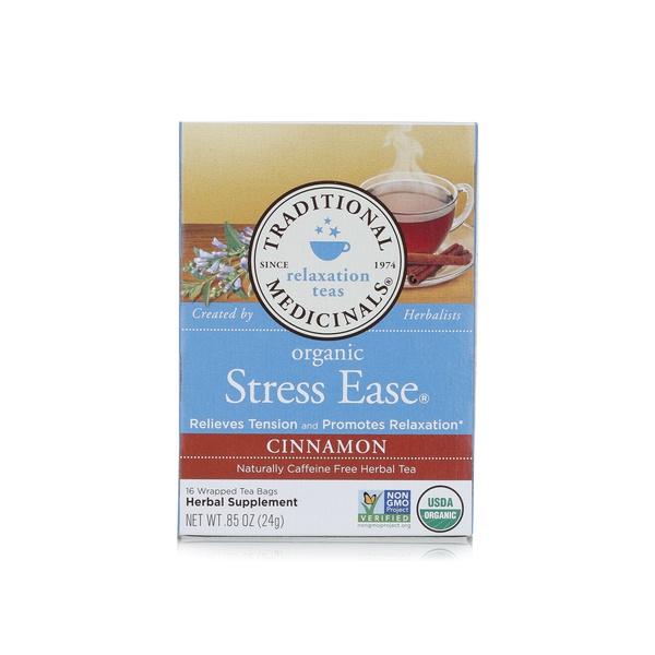 Traditional Medicinals organic stress ease tea 16s 24g - Waitrose UAE & Partners - 32917002471