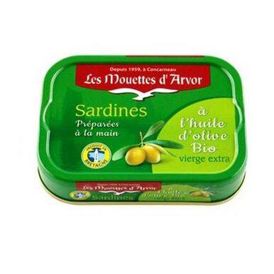 Les Mouettes d'Arvor Sardines MSC* in organic extra virgin olive oil - 3365624020061