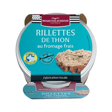 Les Mouettes d'Arvor Tuna rillette spread with cream cheese - 3365629110026