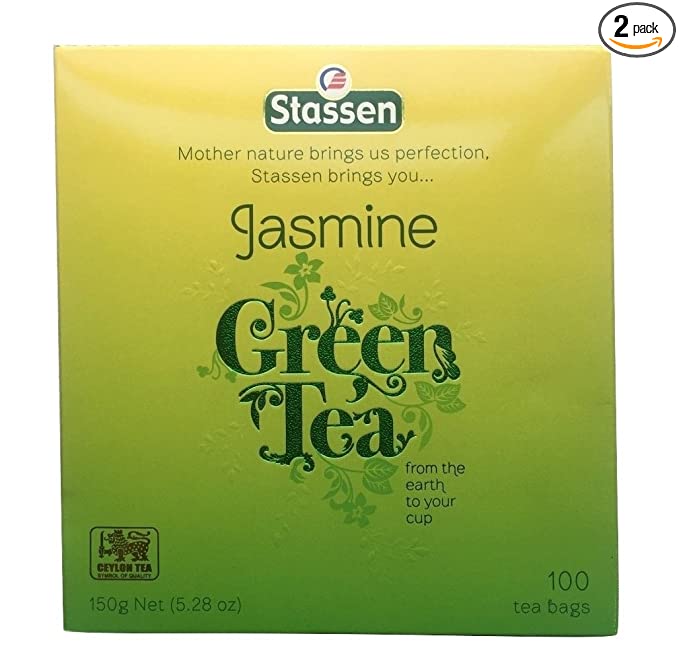 Pack of 2 Stassen Pure Jasmine Green Tea, 100 Tea Bags (Pack of 2) - 343602839792