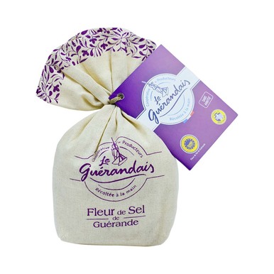 Le Guerandais Flower of Salt Linen Bag 125g/4.4 oz - 3445850002137