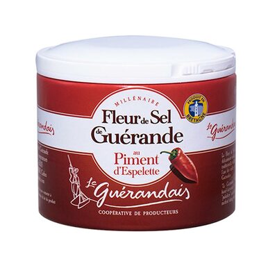 Le Guerandais Flower of Salt with Espelette 125g/4.4 oz - 3445850071539