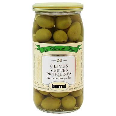 Barral French Green Olives Picholines 200g/7oz - 3466403700133