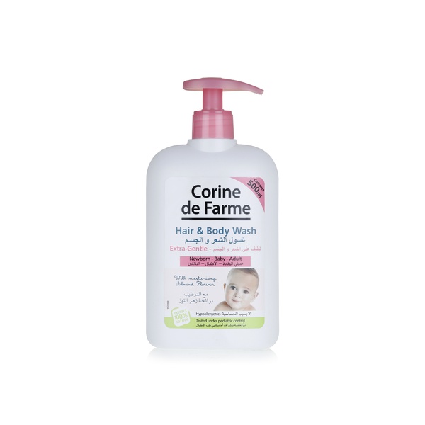 Corine De Farme extra gentle baby hair and body wash 500ml - Waitrose UAE & Partners - 3468080080027