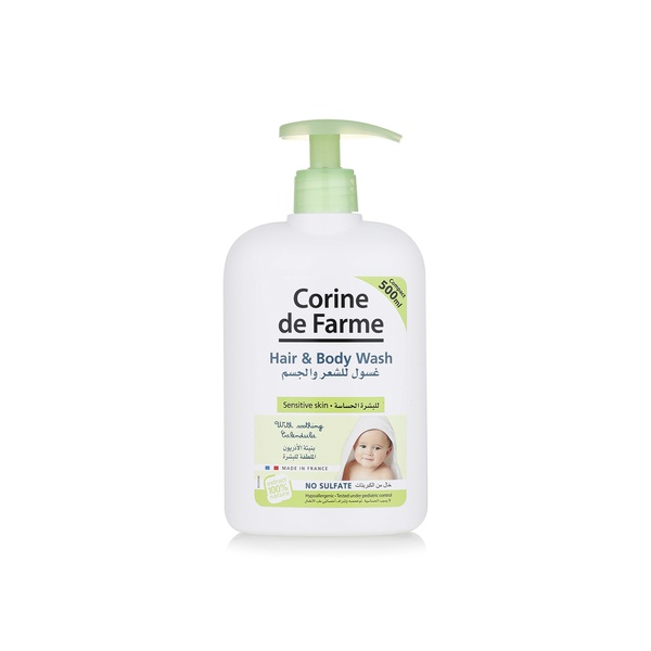 Corine De Farme sulfate free baby hair and body wash 500ml - Waitrose UAE & Partners - 3468080109865