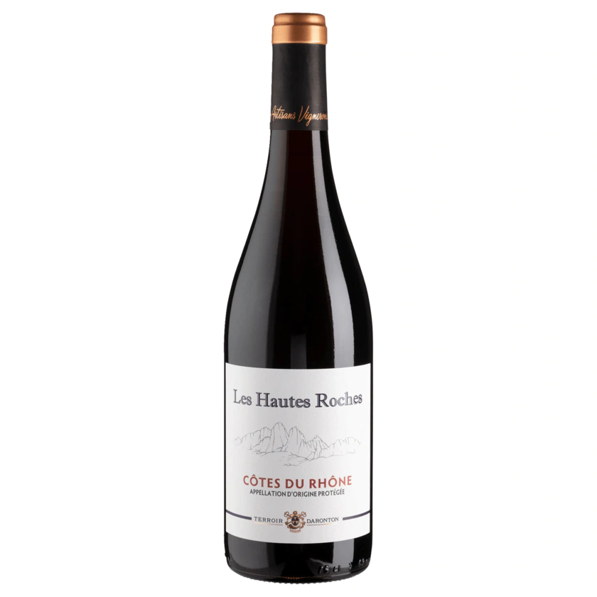 Ortas Côtes du Rhône Rotwein Les Hautes Roches trocken 0,75l - 3506707054119