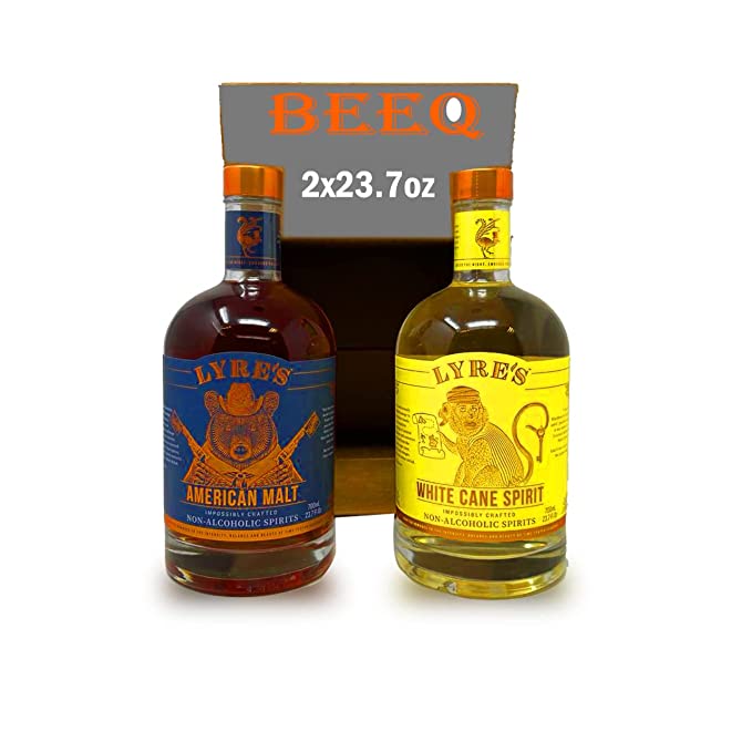 BEEQ American Malt White Cane, White Rum Style, Bourbon Style | Award Winning | 23.7 Fl Oz Generously flavored of vanilla, toasted nuts with herbal notes providing a mellow & dry finish| Mix with lime, mint & a dash of soda, 2 PACK - 352154301466
