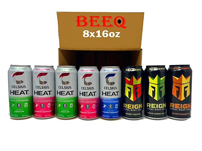 BEEQ-BOX VARIETY ENERGY DRINKS, different falvors, total body full - 352154301978
