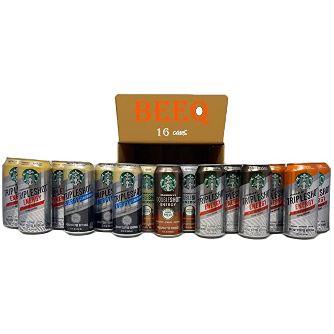  BEEQ BOX VARIETY COFFEE ENERGY DRINK,210 calories per can, 15 oz Cans (15 Pack) (Packaging May Vary)  - 352154302401