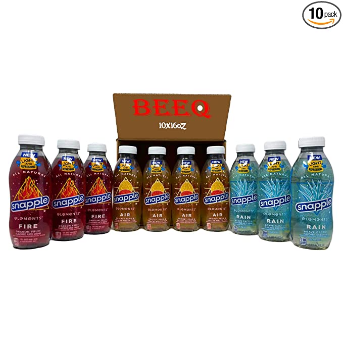  BEEQ BOX SNAPPLE JUICE DRINK VARIETY PACK, Snapple Elements - 352154302913
