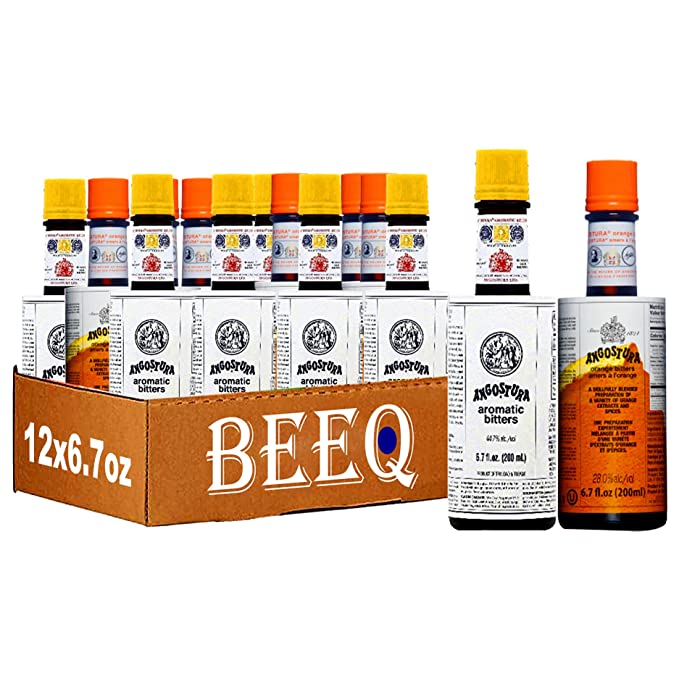 BEEQ- Angostura Aromatic Bitters and Orange Bitters 6.7 Fl. oz. Pack of (12) - 352154306911