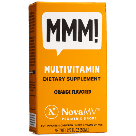 NovaFerrum NovaMV Multivitamin Supplement for Infants and Toddlers Kosher and Vegan Verified - 50 ml - 352304718502