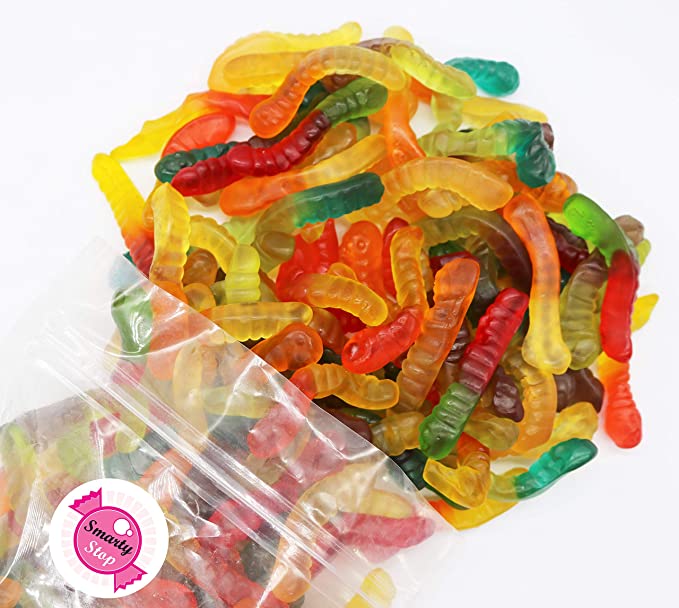  Smarty Stop Gummy Collection (Assorted Gummy Worms candy, 2 LB)  - 352937291847