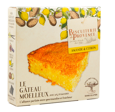 Biscuiterie de Provence French Almond cake w/ lemon, gluten free 240g (8.5 oz) - 3571375032400