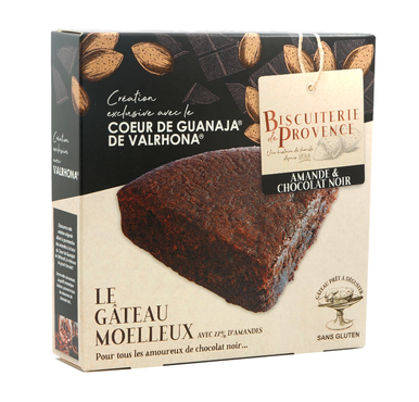 Biscuiterie de Provence French Almond cake w/ Valrhona chocolate, gluten free 225g (7.9 oz) - 3571375898228