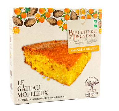 Biscuiterie de Provence Organic Almond and Orange Cake, Gluten Free, Milk Free 225g (7.9 oz) - 3571375932250