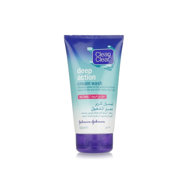 Clean & Clear Deep Action cream wash 150ml - Waitrose UAE & Partners - 3574660002522