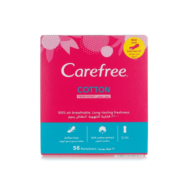 Carefree napkins fresh eco pack 56s - Waitrose UAE & Partners - 3574660322613