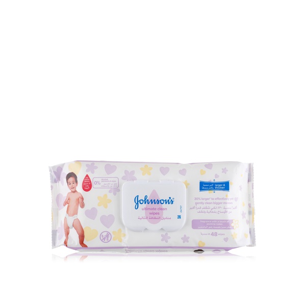 Johnsons Ultimate Clean baby wipes x48 - Waitrose UAE & Partners - 3574661449852