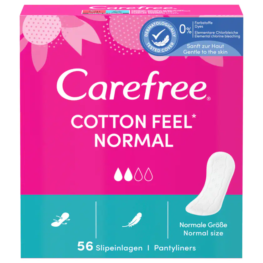 Carefree Cotton Slipeinlage 56 Stück - 3574661485607