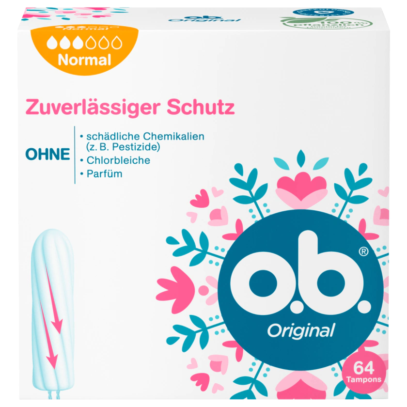 o.b. Tampons Original Normal 64 Stück - 3574661567310