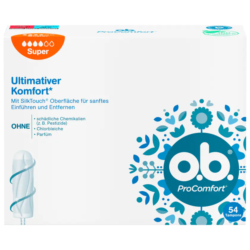 o.b. Tampons ProComfort Super 54 Stück - 3574661582467