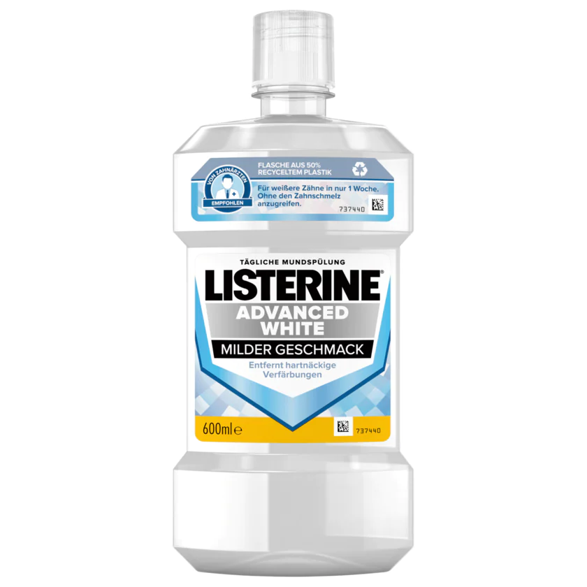 Listerine Mundspülung Advanced White 600ml - 3574661608327
