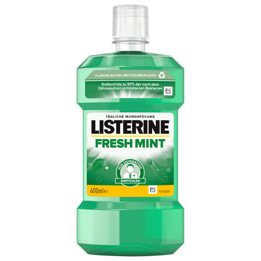Listerine Mundspülung Fresh Mint 600ml - 3574661616490