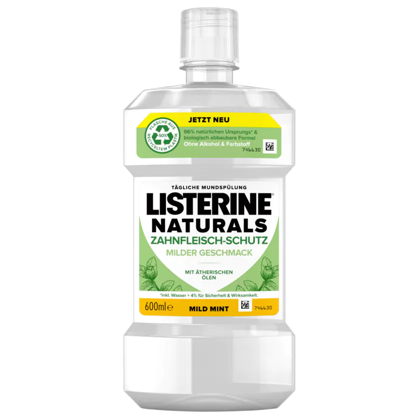 Listerine Naturals Mundspülung Zahnfleisch-Schutz 600ml - 3574661657486