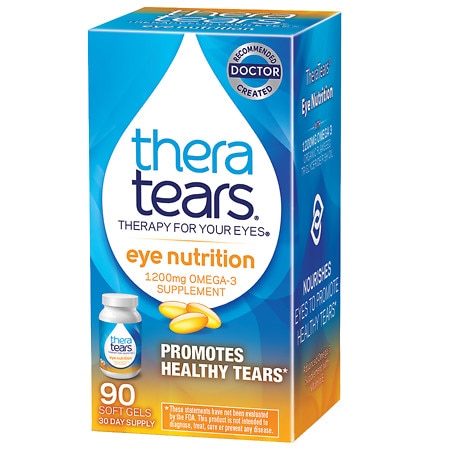TheraTears 1200mg Omega 3 Supplement for Eye Nutrition 90 Count - 358790003603