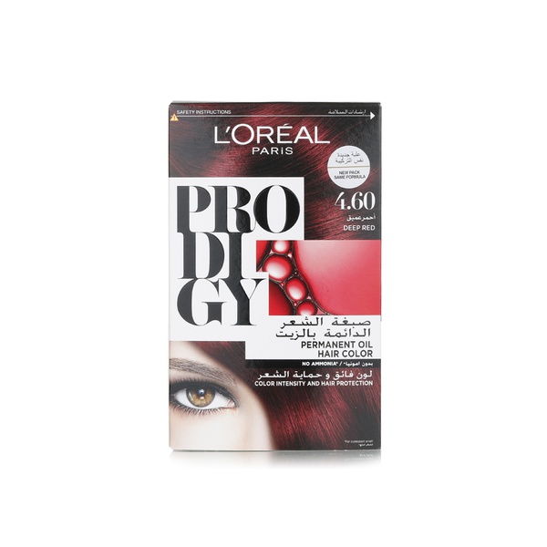 L'Oreal Paris Prodigy permanent no ammonia hair colour 4.6 deep red - Waitrose UAE & Partners - 3600522599326