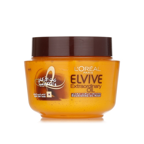 L'Oreal Paris Elvive extraordinary oil mask 300ml - Waitrose UAE & Partners - 3600522736646