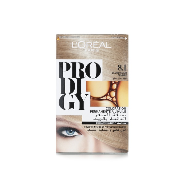 L'Oreal Paris Prodigy permanent no ammonia hair colour 8.1 light ash blonde - Waitrose UAE & Partners - 3600523126309