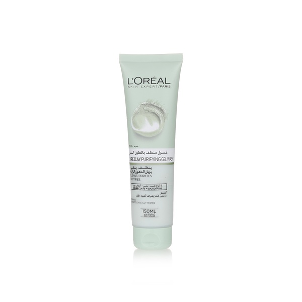 L'Oreal Paris Pure Clay green face cleanser with eucalyptus 150ml - Waitrose UAE & Partners - 3600523431182