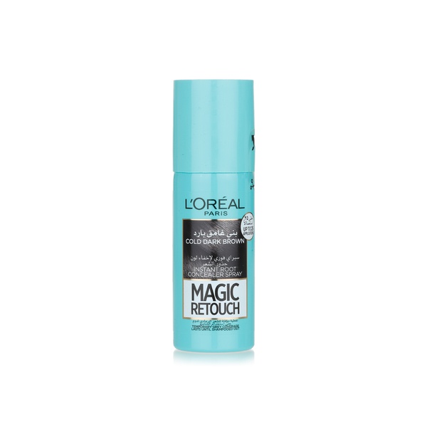 L'Oreal Paris Magic Retouch instant root concealer spray cold dark brown - Waitrose UAE & Partners - 3600523627141