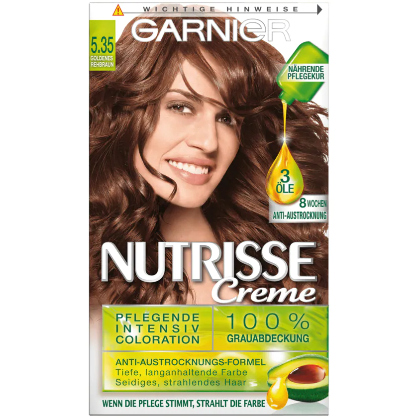 Garnier Nutrisse 5.35 Goldenes Rehbraun - 3600540871565
