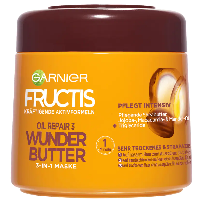 Garnier Fructis Oil Repair 3 Wunderbutter Maske 3in1 300ml - 3600541980518