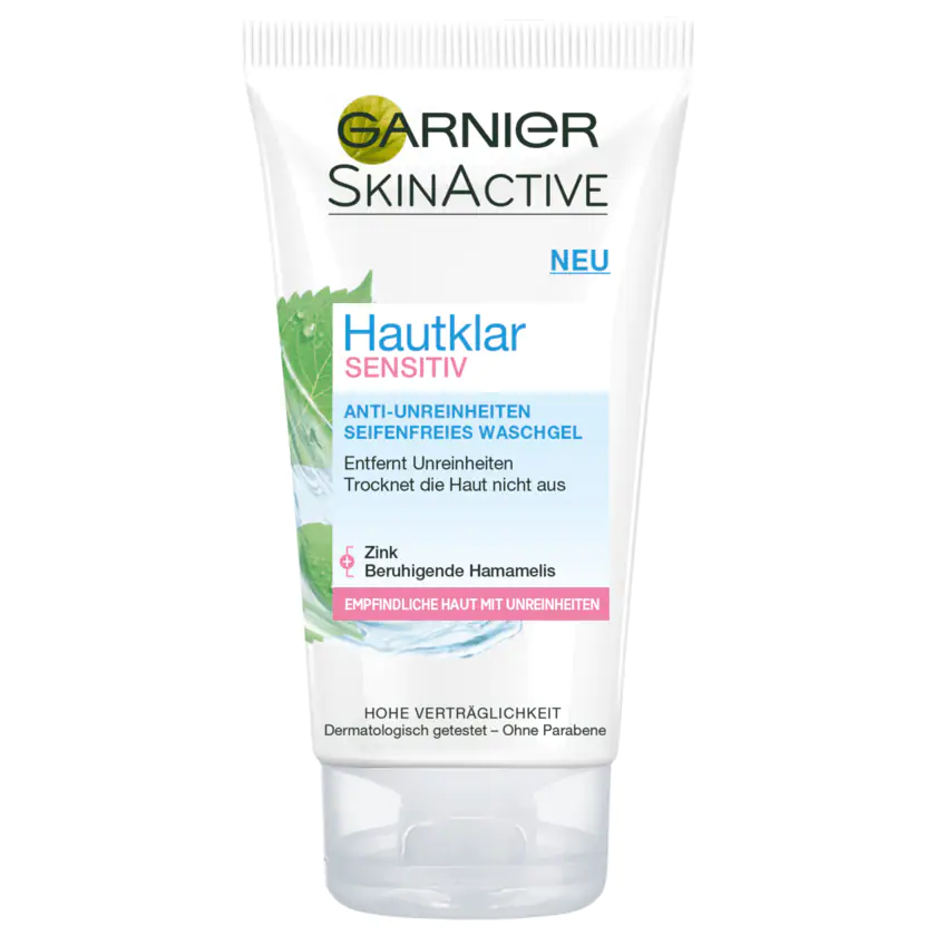 Garnier Hautklar Waschgel Sensitiv 150ml - 3600542009928
