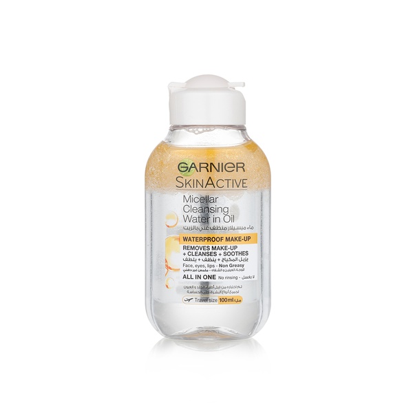 Garnier SkinActive micellar cleansing water with Moroccan argan oil 100ml - Waitrose UAE & Partners - 3600542109796