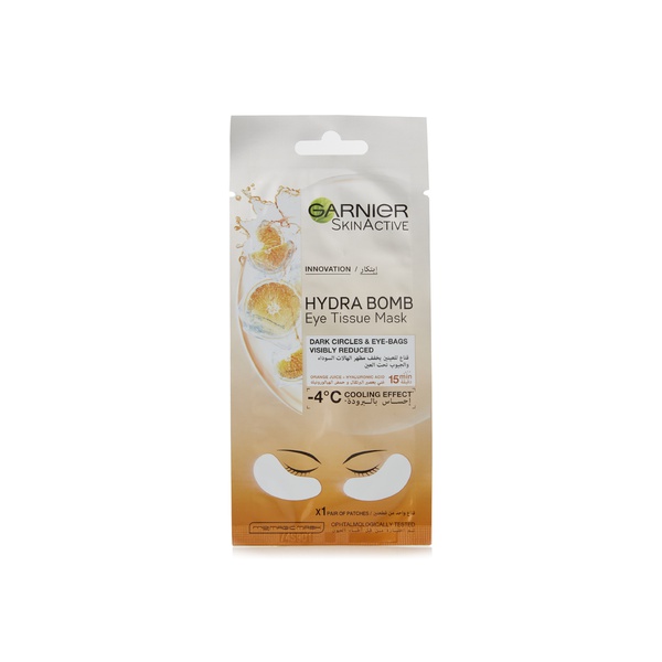 Garnier SkinActive orange juice hydrating eye tissue mask 6g - Waitrose UAE & Partners - 3600542158718