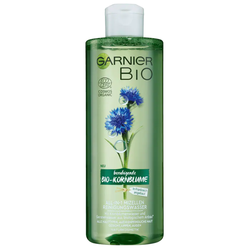 Garnier Bio Mizellen Reinigungswasser Bio-Kornblume 400ml - 3600542215251