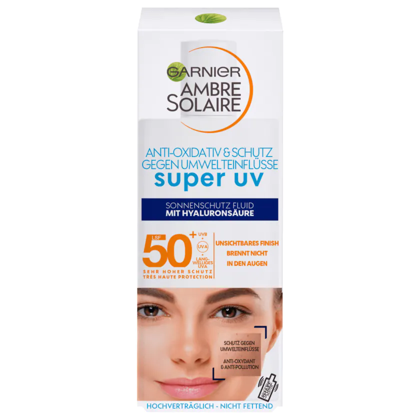 Garnier Ambre Solaire Sonnenschutz Fluid Super UV LSF 50+ 40ml - 3600542298209