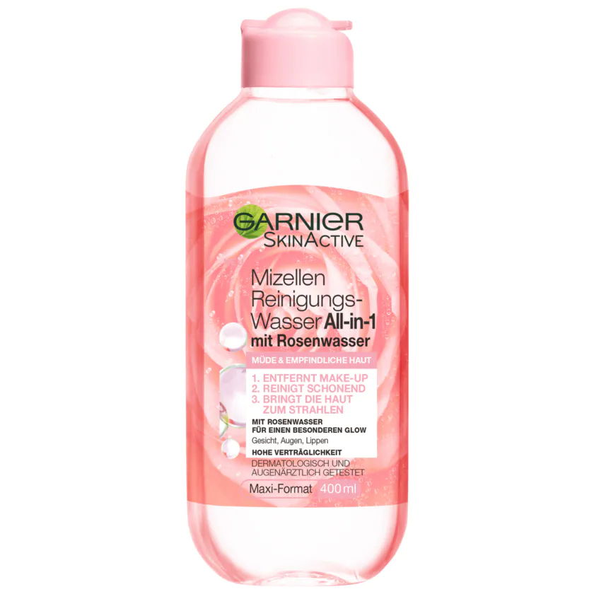 Garnier Mizellen-Reinigungswasser Rosenwasser 400ml - 3600542326254