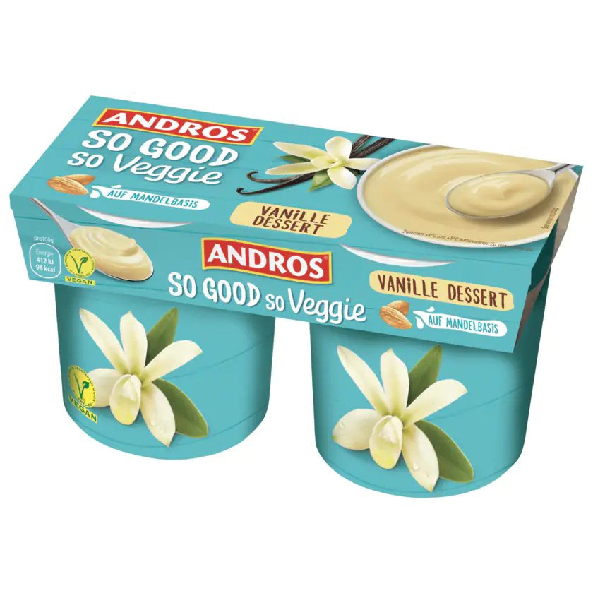 Andros So Good so Veggie Vanille Dessert vegan 2x120g - 3608580095965