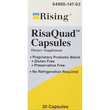 Risaquad Capsules, Probiotic, Dietary Supplement, - 30 Count - 364980000000